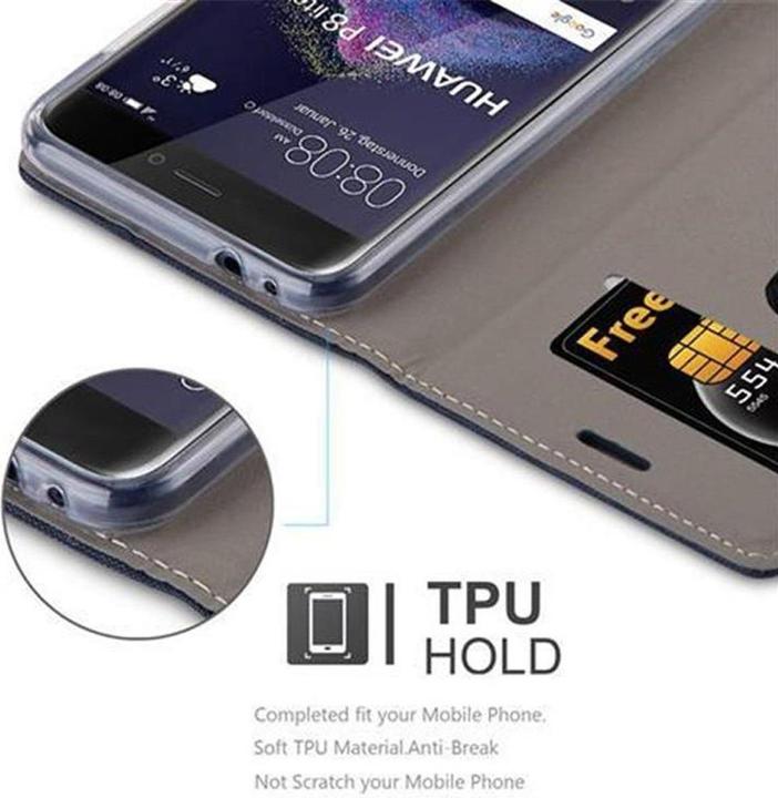 Actual product image Cadorabo Book Jeans Optics Cover (Huawei P8 Lite (2017))