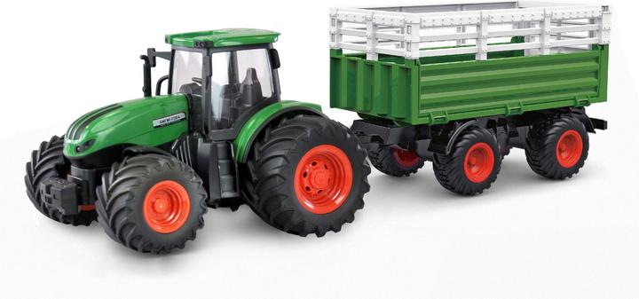 Immagine prodotto Amewi Trattore con carro bestiame, verde 1:24, RTR (RTR pronto all'uso)
