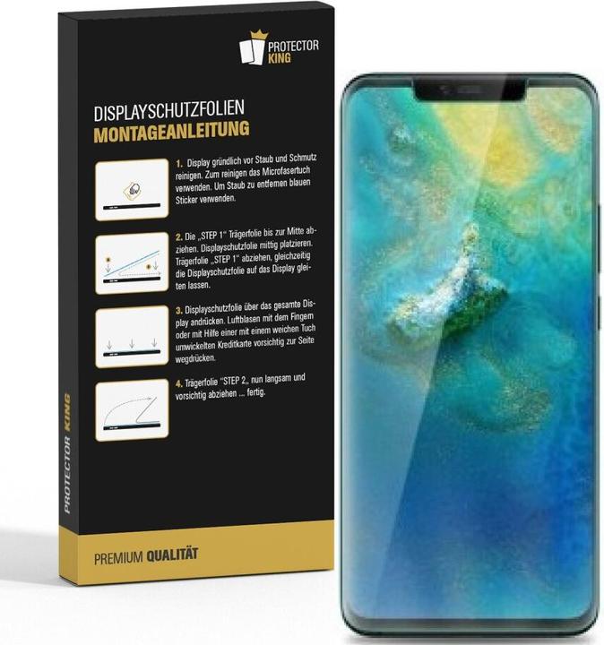 Actual product image Protectorking 2x Panzerfolie Anti-Shock HD Klar (1 Piece, Mate 20 Pro)