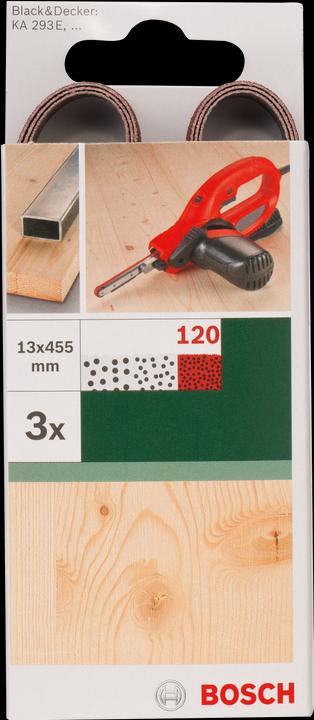 Actual product image Bosch Zubehör Sanding belt set (120)