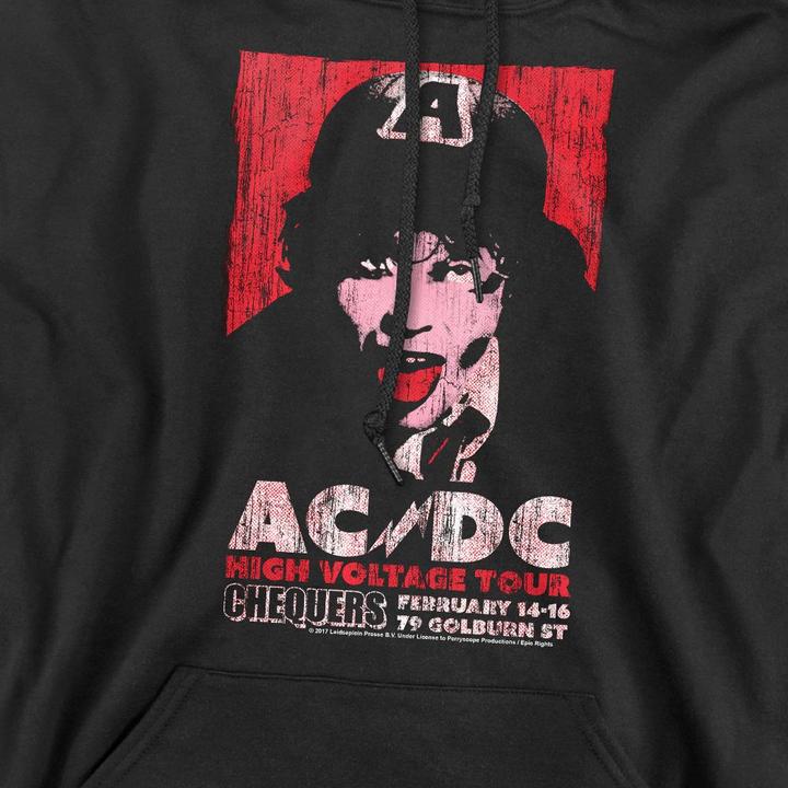 Actual product image AC/DC Mens High Voltage Live 1975 Hoodie (XL)