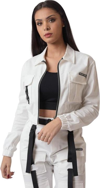 Project X Paris Hemdkragen-Taschenjacke für Frauen (L)