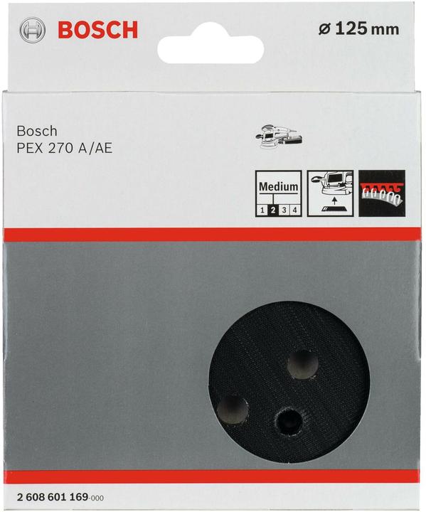 Actual product image Bosch Professional Zubehör Sanding disc medium, 125 mm, 8, for PEX 270 A, PEX 270 AE (Medium hard)