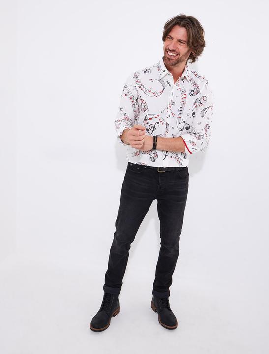 Image du produit Joe Browns Music Note Print Long Sleeve Shirt (XL)