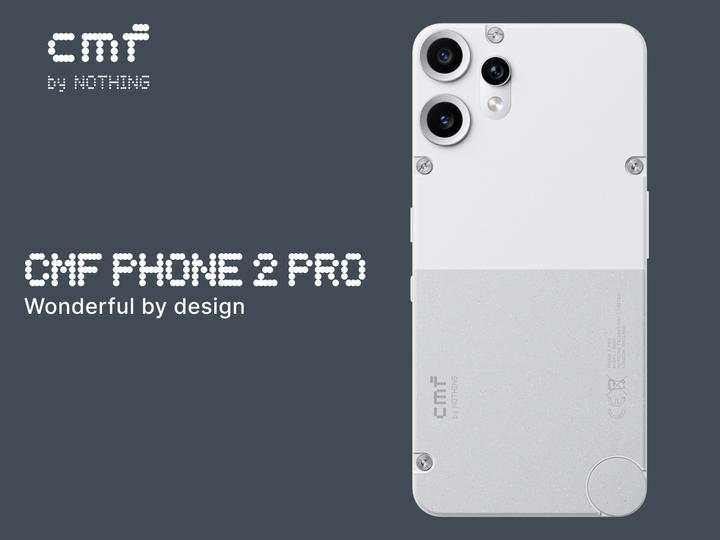 Actual product image CMF Phone 2 Pro (128 GB, White, 6.77", Dual SIM, 50 Mpx, 5G)