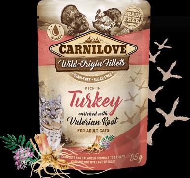 Immagine prodotto Carnilove Gatto adulto busta Ragù di tacchino e radice di valeriana (Adulto, 24 pz., 2040 g)