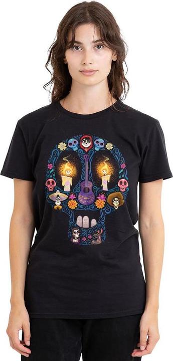 Actual product image La Maison du Coco Unisex Adult Day Of The Dead Ernesto Miguel Hector Skull T-Shirt (L)