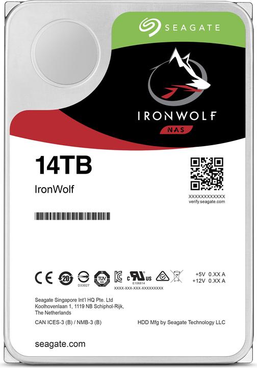 Actual product image Seagate IronWolf (14 TB, 3.5", CMR)