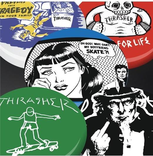 Produktbild Thrasher Usual Suspects Buttons (5Pack)