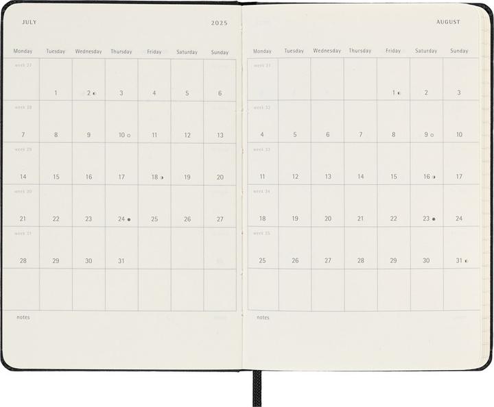 Image du produit Moleskine Agenda de poche Weekly (A6, De poche, Anglais)