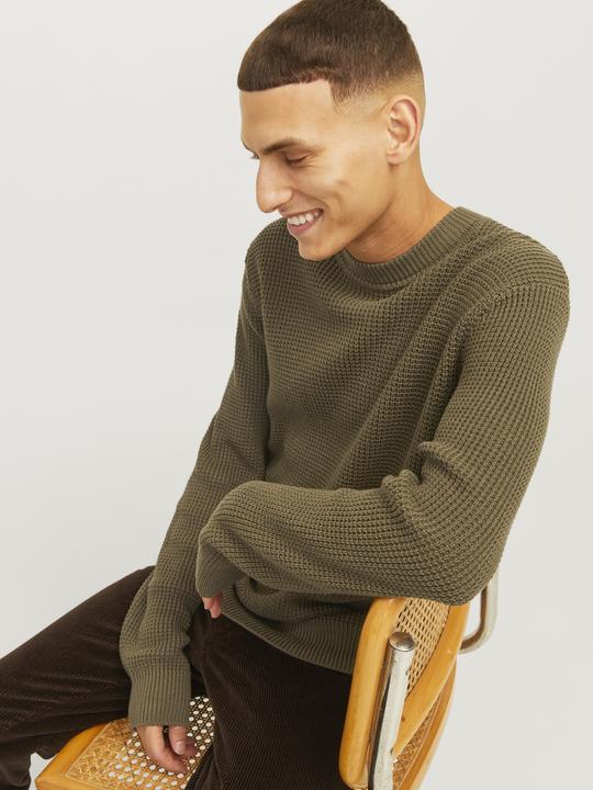 Produktbild Jack & Jones Einfarbig Strickpullover mit Rundhals Strickpullover mit Rundhals (S)