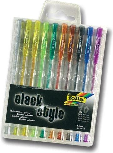 Actual product image Folia Gel pen glitter (Multicoloured, 10 x)
