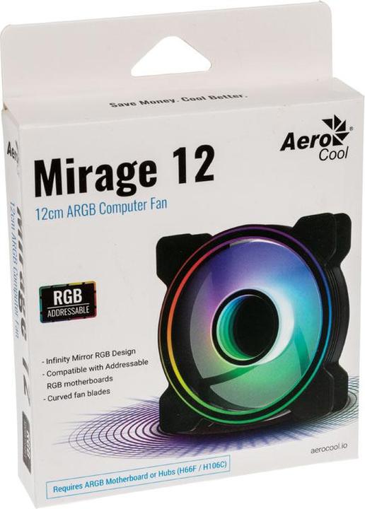 Immagine prodotto AeroCool Ventola Mirage 12 ARGB (120 mm, 1 x)