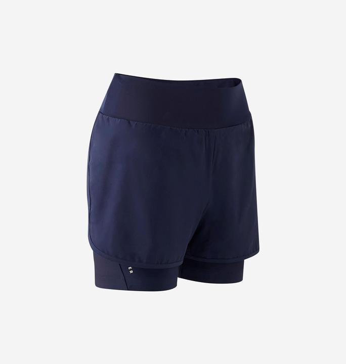 Image du produit Rockrider Cuissard court MTB Expl 100 Femme bleu (M)