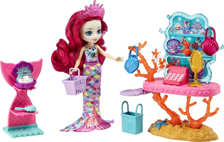 Produktbild Enchantimals Meerjungfrauen-Schätze Shop inkl. Milagra Mermaid Puppe