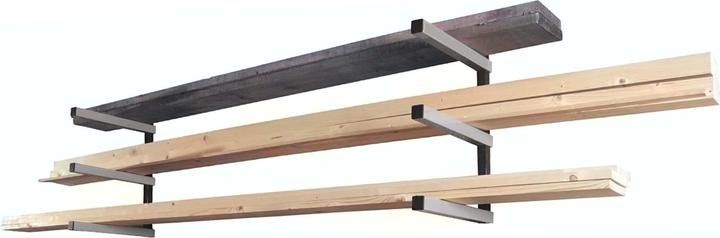 Actual product image XPOtool 2x Wood Shelf with 3 Levels up to 150kg Steel Cantilever Shelf for Storing Wood 50kg/Level