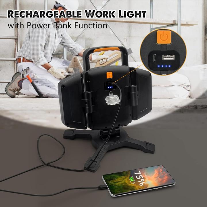 Immagine prodotto LS Faretto LED a batteria ricaricabile 30W (3000 lm)