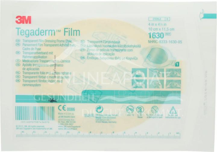 Immagine prodotto 3M Tegaderm Film Transparv 10x11.5cm n 5 (5 x)