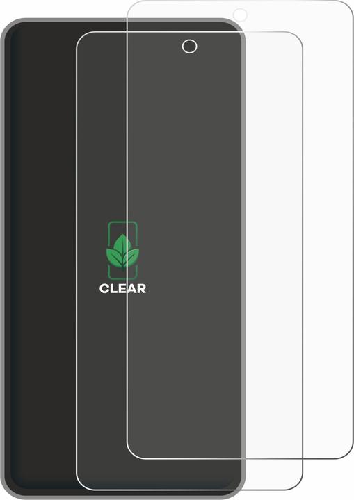 Actual product image ScreenLeaf Screen Protector sustainable Screen Protection, clear, anti-scratch (2 Piece, Realme GT7)