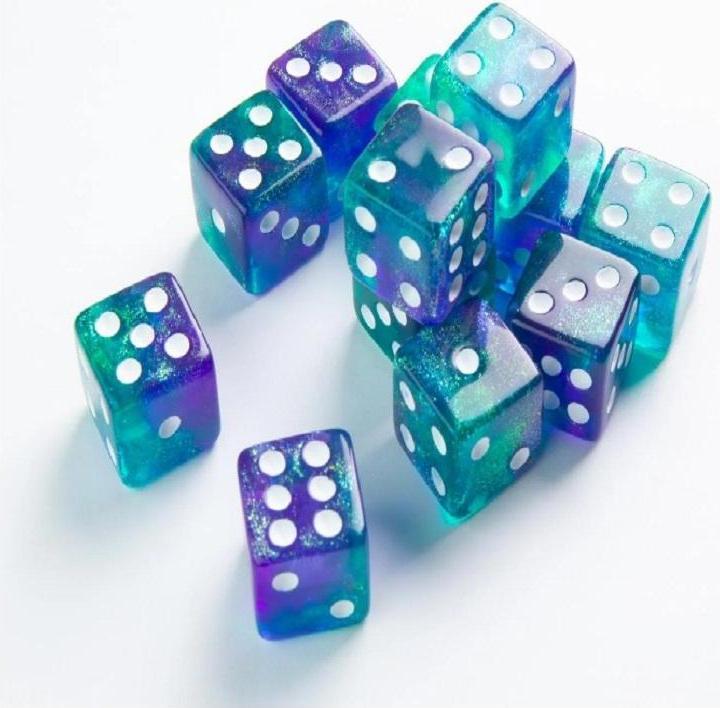 Produktbild Gamegenic Set de 12 Dés D6 - Galaxy Series : Neptune