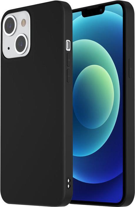 Image du produit Ambiance1 Étui iPhone 13 - Hardcase Housse silicone/TPU Mat noir (Apple iPhone 13)