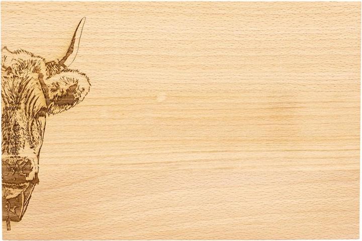 Image du produit Kadastar Vache à cornes Zoom Planche en bois de hêtre30 x 20 x 15 cm