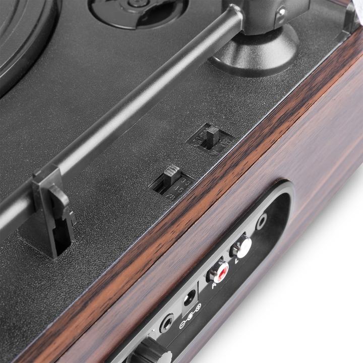 Actual product image Fenton Record Player with Bluetooth RP170D Brown (Manual)