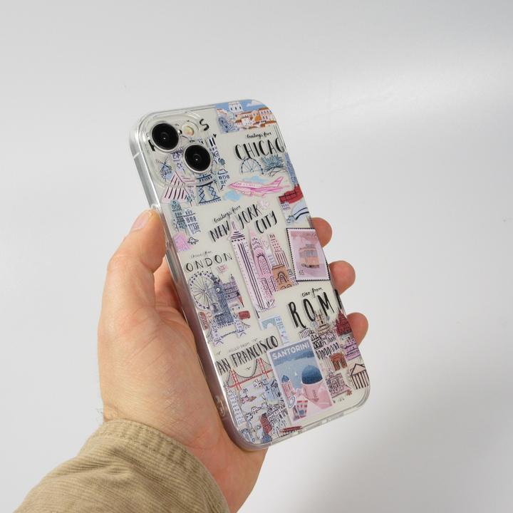 Produktbild PhoneLook Hülle Silikon Gummi Städte der Welt (Apple iPhone 15 Plus)