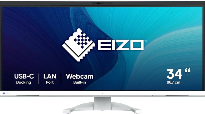 Eizo 86,7cm (34,1") EV3450XC-WT 21:9 4K 2xHDMI+DP+USB-C Curv (3440 x 1440 pixels, 34.10")