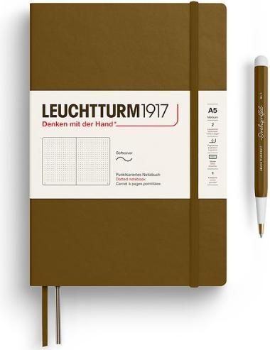 Immagine prodotto Leuchtturm1917 Lighthouse Med.Soft Dot S.Brown (145 x 210 mm, Quadretti, Copertina rigida)