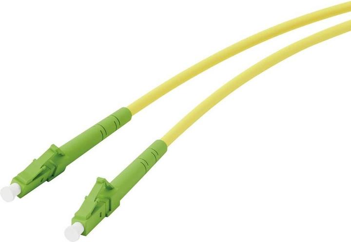 Produktbild Vivanco Glasfaser Netzwerkkabel, LC/APC Stecker <> LC/APC Stecker, 10Gbit/s, 5m, gelb (UTP, 5 m)
