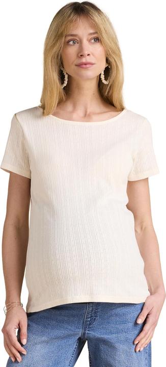 Actual product image Envie de Fraise Bio-Kollektion: Umstands-Shirt aus Pointelle-Jersey mit Rückenausschnitt (42)