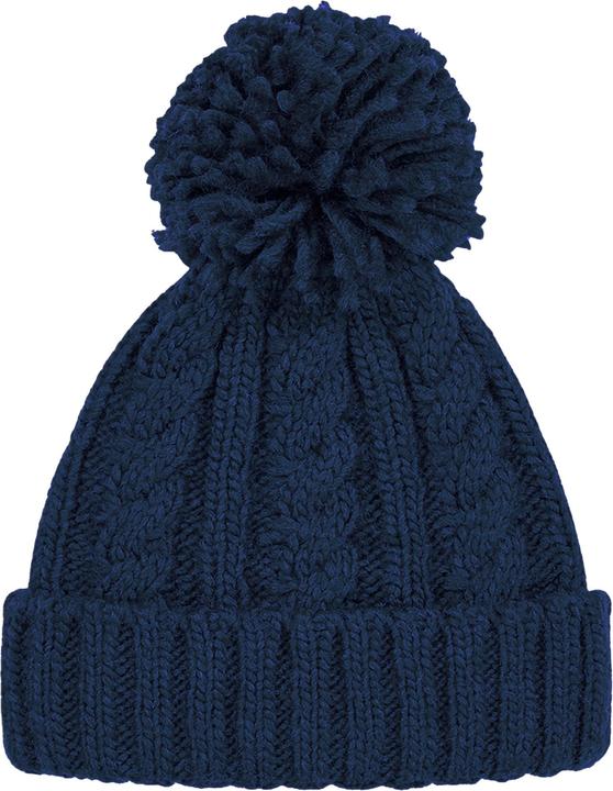 Actual product image Beechfield Unsiex bobble hat with cable pattern adults (One size)