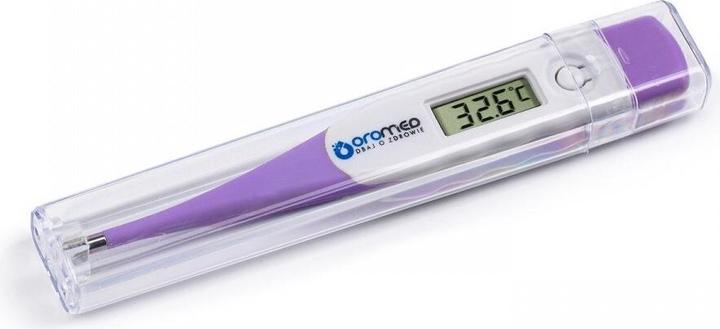 Produktbild Oromed Oro Flexi Kontakt-Thermometer Violett Oral, Rechteckig, Unterarm (Rektal, Achselhöhle, Mund)