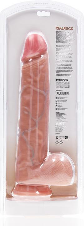 Produktbild RealRock Extra Large Straight with Balls 13 / 33 cm - Flesh