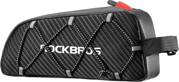 Rockbros 039BK Sacoche pour cadre de vélo 1 l avec sangle - noir (1 l, Sacoche de cadre)
