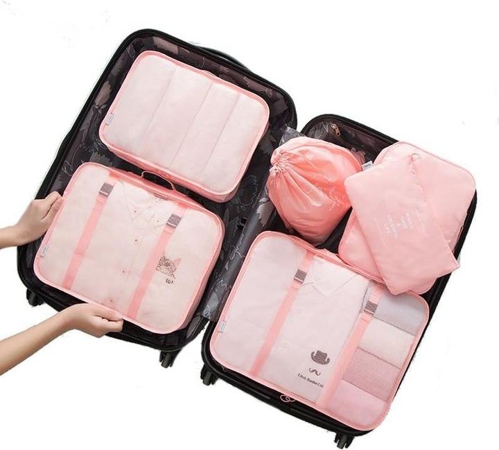 Image du produit JTI Set de sacs d'organisation, 6 pièces - Rose