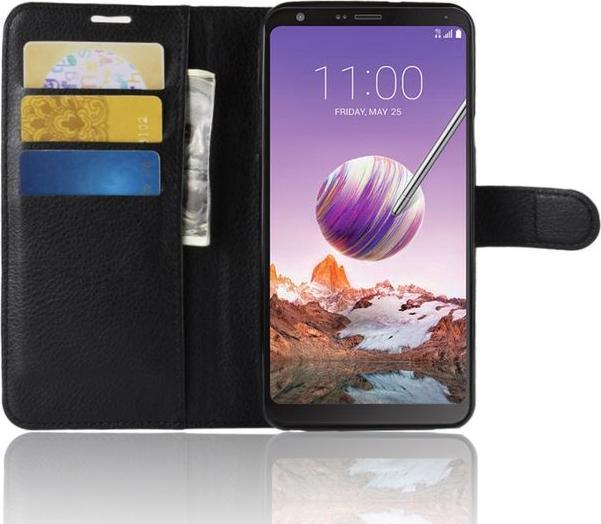 Actual product image MU Classic Litchi Leather Bookcover Series (LG Stylo 4, LG Q Stylus)