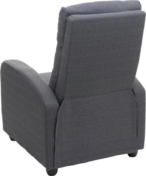 Immagine prodotto Swisshandel24 Poltrona TV, poltrona reclinabile, funzione reclinabile regolabile tessuto/tessuto - grigio chiaro