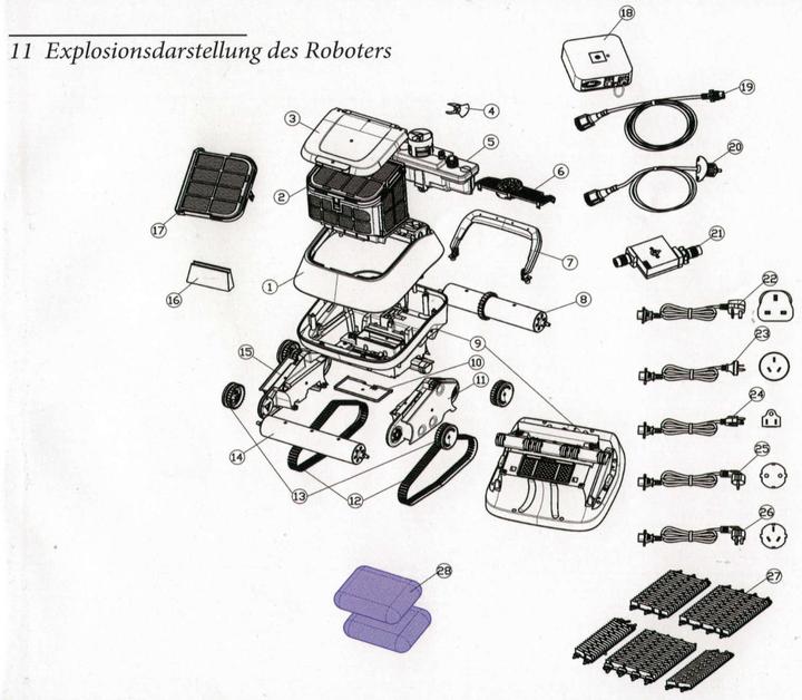 Produktbild Poolstar Poolroboter Power 4.0 Ersatzteile: Filterkorb | Pos. 2