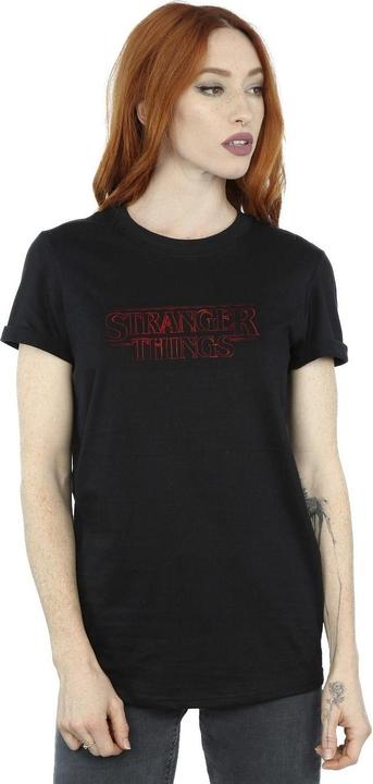 Immagine prodotto Netflix Stranger Things Glow Logo Maglietta Ampia Donna (XL)