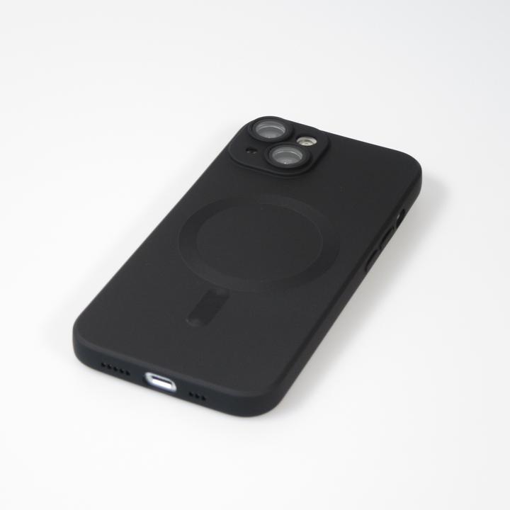 Produktbild PhoneLook Hülle Gummi weich mit Kameraschutzglas MagSafe (Apple iPhone 15 Plus)