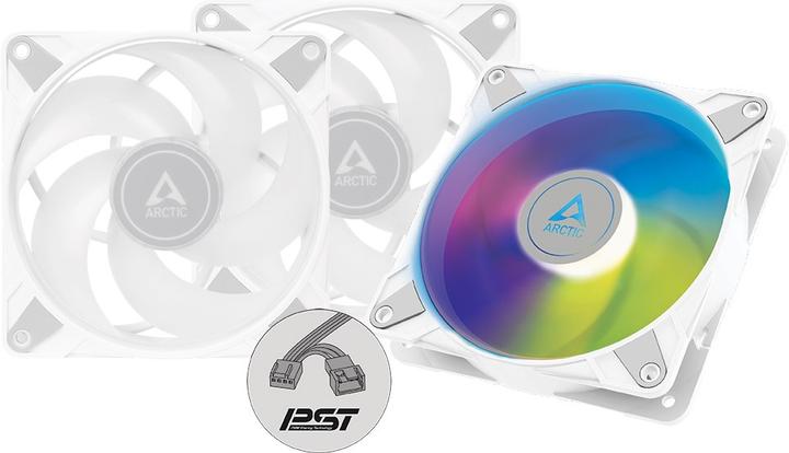 Actual product image Arctic P12 PWM PST A-RGB 0dB (White) Value Pack (120 mm, 3 x)