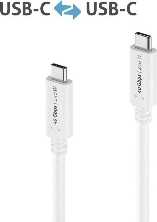 Image du produit Purelink Câble USB4 40Gbps, 240W USB C - USB C (1 m, USB 4.0)