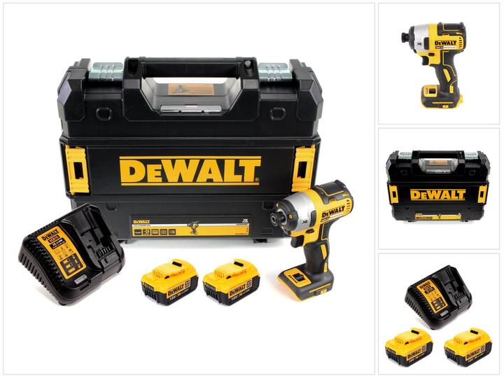 Produktbild DeWalt DCF 887 M2 Akku Schlagschrauber 18V 205Nm 1/4" Brushless + 2x Akku 4,0Ah + Schnellladegerät (Akkubetrieb)