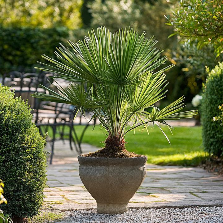 Actual product image Plant in a Box Chamaerops Humilis - Zwergpalme (50 cm)