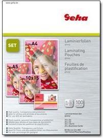 Immagine prodotto Geha Set di lamine di laminazione (A4, A5, A6, A7, 100 Pezzo/i, 80 µm)