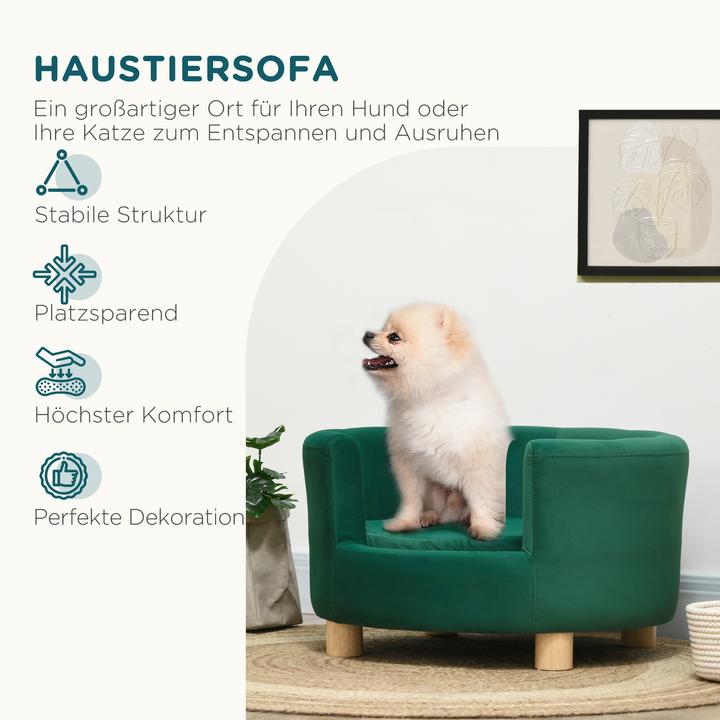 Produktbild PawHut Hundesofa mit kuschligem Stoffbezug (Hund)