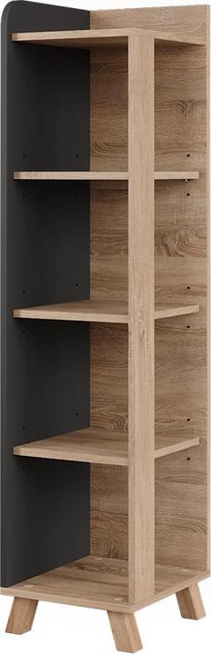 Produktbild Vichy Badregal Karen, Sonoma/Anthrazit, 30 x 128 cm mit 4 Fächern