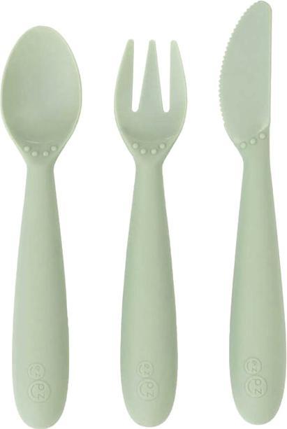Actual product image EZ-PZ Cutlery set for children aged 2 and over, sage